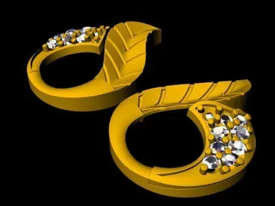  Earring 3dm file 3D print model