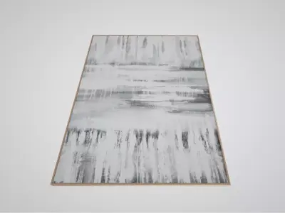 Framed Contemporary Decorative Canvas Wall Ar Low-poly 3D model