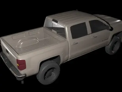 Chevrolet Silverado LT 2024 3D Model 3D print model