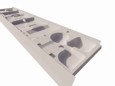 Skatepark-Skate Park PACK  Low-poly 3D model