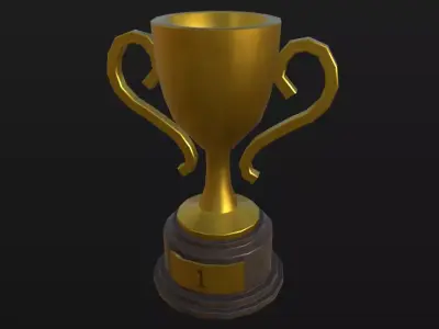 Low Poly Trophy Low-poly 3D model