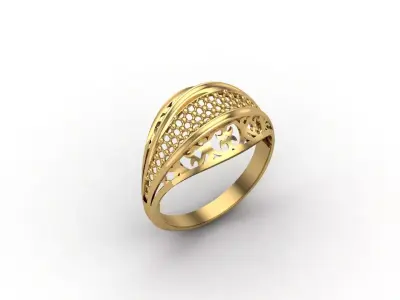 Plain Ring Women Ready STL 3DM Models Womens Rings 3D models 3D print model shop