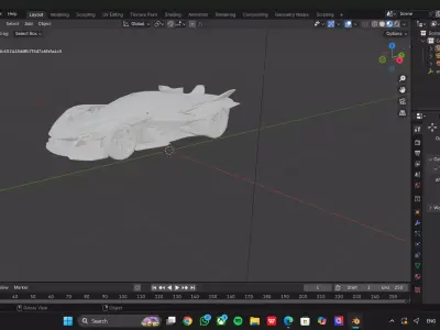 Sports Car Apollo Evo Low-poly 3D model