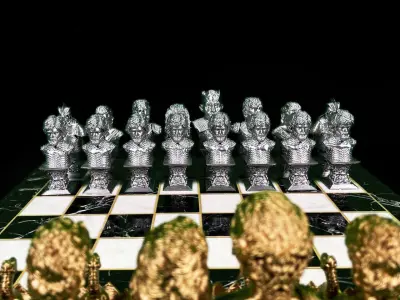GAME OF THRONES CHESS - GOT CHESS- GOT CHARACTERS CHESS STL 3D print model