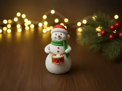 Christmas snowman decoration 3D print model