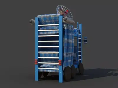 Improvised Children Bed Car 3D model