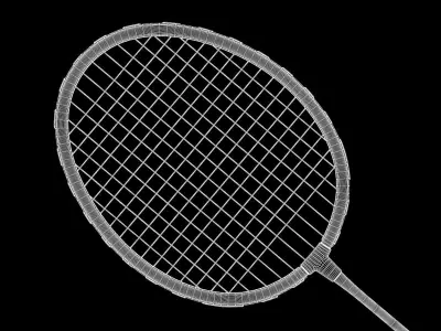 Badminton Racket 3D model