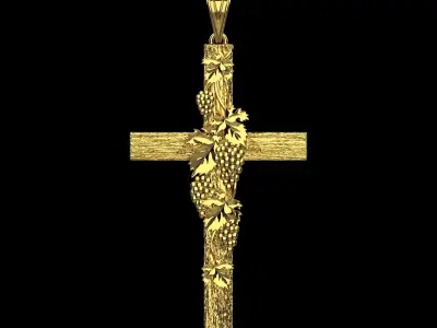 Wooden Cross 3D print model