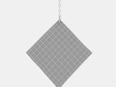 wooden frame 05 Low-poly 3D model