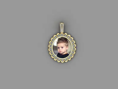 picture pendant chain STL 3D model purchase