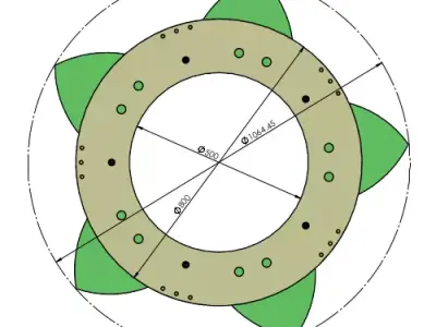 D500T80 wood iris mechanism laser cut  3D print model