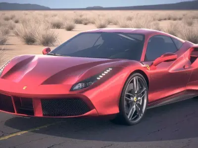 Ferrari 488 GTB 2017  3D model