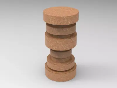 Ogg Side Table Low-poly 3D model