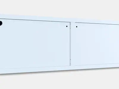 BESTA Shelf unit with doors 20 Low-poly 3D model