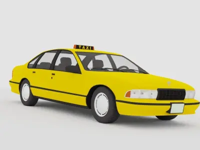 Taxi 3D Model 3D model