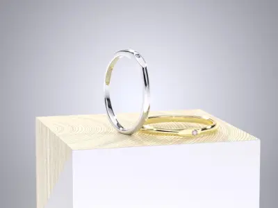 MINIMAL SET DAIMOND RING  12 MODELS 3D print model