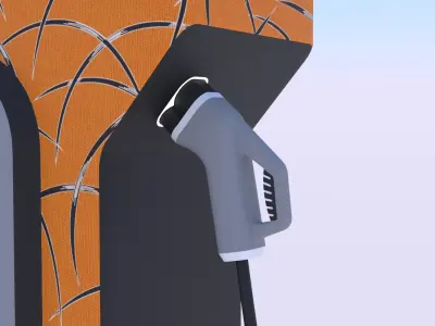 EV charger XIII PBR 8K 3D model