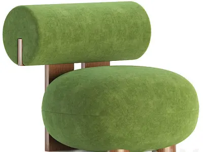 hippo armchair 3D model