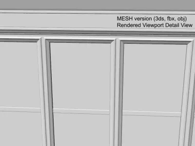Big Rectangular Window 3D model