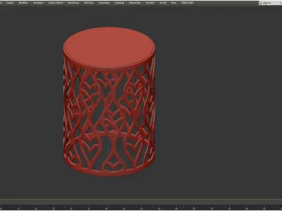 Round Accent Table Hemingway Islands 3D model