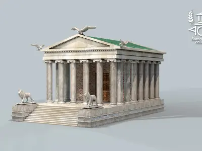 Roman Island Classic Temple 3D model