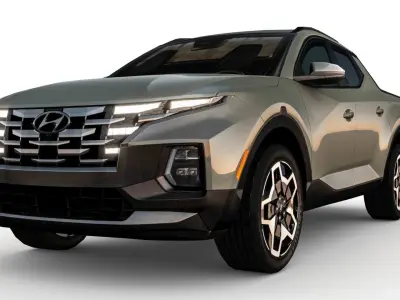 Hyundai Santa Cruz 2022 Low-poly 3D model