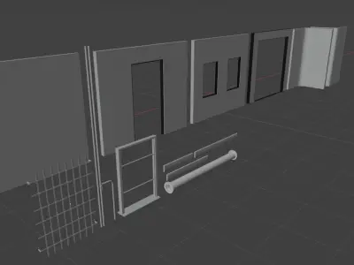 Modular Pack 1 Low-poly 3D model