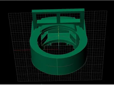 willys car ring  3D print model 3D model