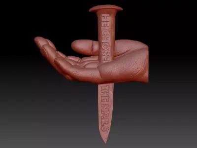 The hand of Jesus 3D print model