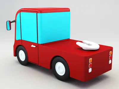 Truck v 2 toy 3D model