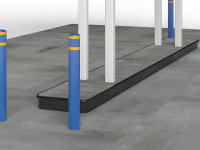 Electric Vehicle Charging Point  EV Station 02 3D model