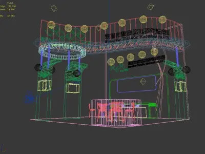 Booth - Area - 6X6-3DMAX2009-02 3D model