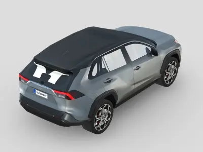 Toyota RAV4 Prime 2021 Low-poly 3D model