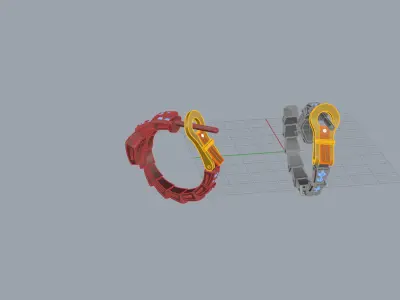 Serpent Earrings 29333 3D print model