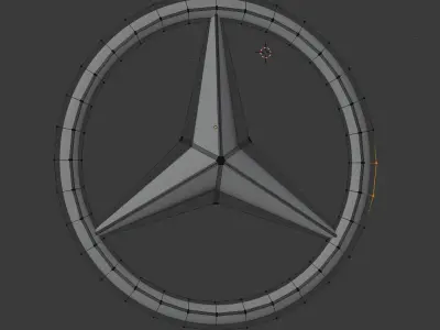 Logo mercedes benz and audi 3D model