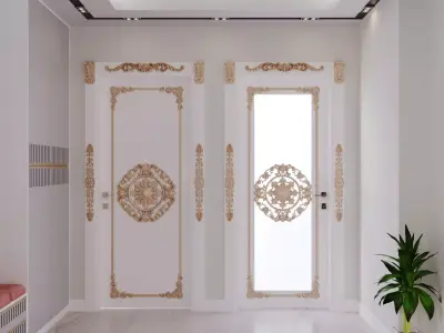 Doors Low-poly 3D model