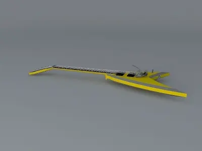 Washburn HM series model WV548 guitar Free 3D model