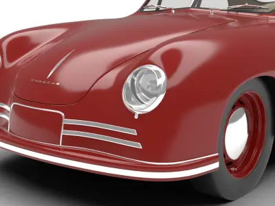 Porsche 356 2 Coupe 1948 3d model 3D model