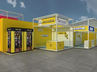 site of activity Low-poly 3D model