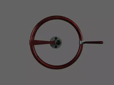 SMALL STEAMPUNK TURN-WHEEL - RogueFilmProductions Low-poly 3D model