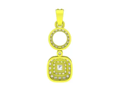 A7788 Luxury Korean Style Diamond Women Pendant 3D print model