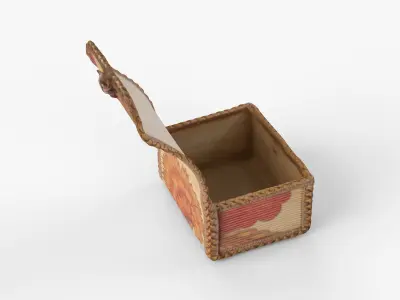 Photorealistic 3D scan of jewelry box Low-poly 3D model purchase