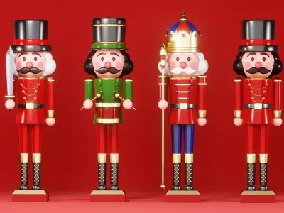 Christmas Nutcracker Collection 3D model