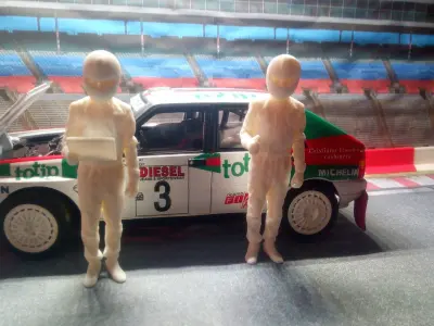 PILOT AND CO-PILOT WITH HELMET 3D print model