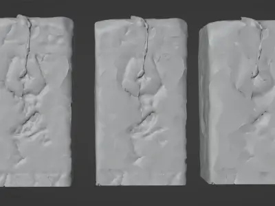 Antique Candle Photogrammetry Scanned 3D Model  Realism Low-poly 3D model