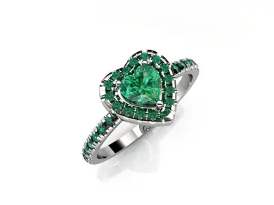 ANILLO CORAZON 3D model