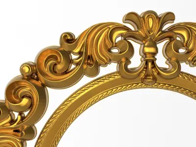 Carved Picture Frame 3D model