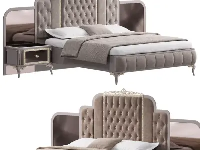 Elegance Luxury Bed By Evgor 3D model