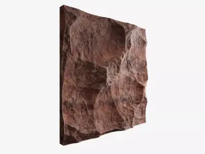 248-RockPanel rock on wall 3D model