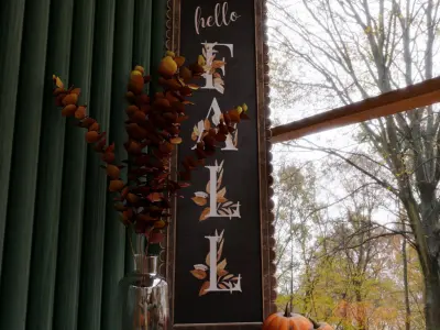 Autumn Balcony Blender Scene - DAY 3D model